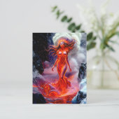 "Geboren uit het Inferno" - Vulkanisch vrouwenport Briefkaart (Staand voorkant)