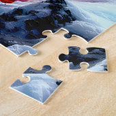 "Geboren uit het Inferno" - Vulkanisch vrouwenport Legpuzzel (Zijkant)