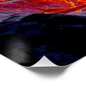 "Geboren uit het Inferno" - Vulkanisch vrouwenport Perfect Poster (Hoek)