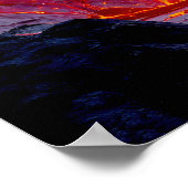 "Geboren uit het Inferno" - Vulkanisch vrouwenport Poster (Hoek)