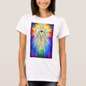 "Geboren uit licht en Genezing" T-shirt (Voorkant)