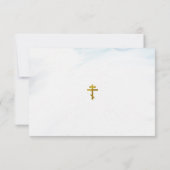 Geboren uit water en geest Orthodoxe doop Bedankkaart (Achterkant)