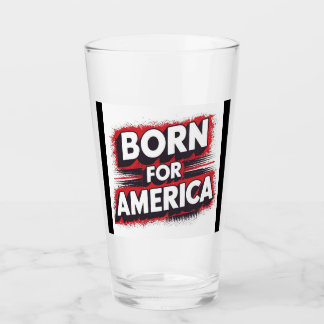 "Geboren voor Amerika Patriottische Mok" Glas
