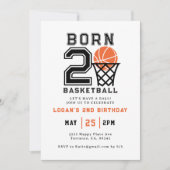 Geboren voor Basketbal | Sport Jongens 2e Verjaar Kaart (Voorkant)