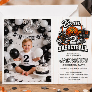 Geboren voor Basketbal Sport Thema Jongen 2e Verja Kaart