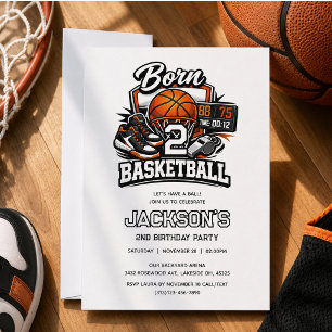 Geboren voor Basketbal Sport Thema Jongen 2e Verja Kaart