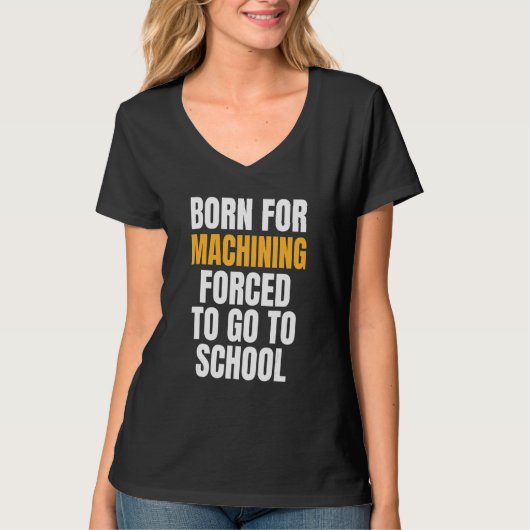 Geboren voor bewerking t-shirt (Voorkant)