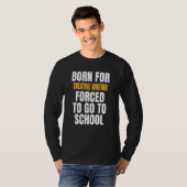 Geboren voor creatief schrijven t-shirt (Voorkant volledig)
