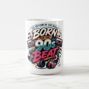 Geboren Voor De 90s Beat T-shirt Koffiemok