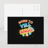 Geboren voor de Jongeren speler Lucky Game Gamblin Briefkaart (Voorkant / Achterkant)