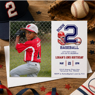 Geboren voor honkbal Sport Thema Jongens 2de ver Kaart