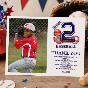 Geboren voor honkbal Sport Thema Jongens 2e verj Briefkaart
