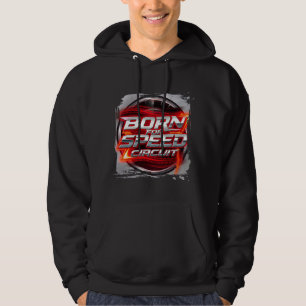 Geboren voor Speed Circuit Bewegingslijnen Hoodie