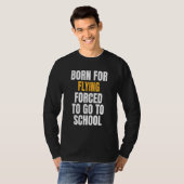 Geboren voor vliegen t-shirt (Voorkant volledig)
