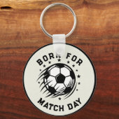 Geboren voor Voetbal Wedstrijddag Sleutelhanger (Achterkant)