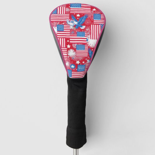 Geboren voor vrijheid golfheadcover (Voorkant)