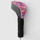 Geboren voor vrijheid golfheadcover (Schuin)