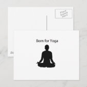 geboren voor yoga briefkaart (Voorkant / Achterkant)