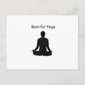 geboren voor yoga briefkaart (Voorkant)
