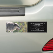 GEBOREN VRIJ BUMPERSTICKER (Op auto)