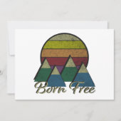 Geboren vrij feestdagenkaart (Voorkant)