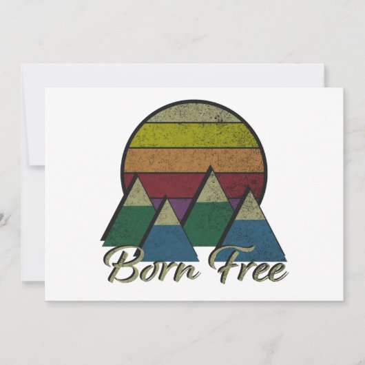 Geboren vrij feestdagenkaart (Voorkant)