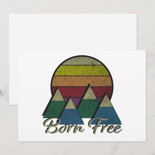 Geboren vrij feestdagenkaart (Voorkant / Achterkant)