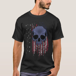 Geboren Vrij Leef Vrij Sterf Vrij Patriottische Sc T-shirt
