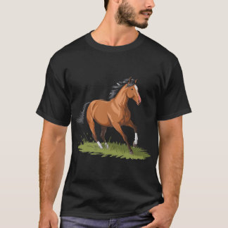GEBOREN VRIJ PAARD T-SHIRT