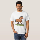 GEBOREN VRIJ PAARD T-SHIRT (Voorkant volledig)