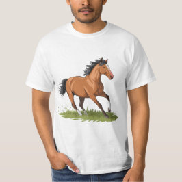 GEBOREN VRIJ PAARD T-SHIRT