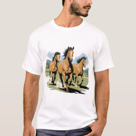 GEBOREN VRIJ PAARD T-SHIRT