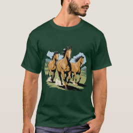 GEBOREN VRIJ PAARD T-SHIRT
