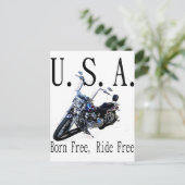 Geboren vrij, vrij van rivieren briefkaart (Staand voorkant)