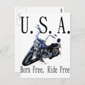 Geboren vrij, vrij van rivieren briefkaart (Voorkant / Achterkant)