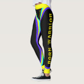 Geboren Warrior, Gemotiveerd aan Suceed (Jouw naam Leggings (Links)