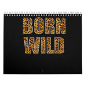 geboren wild cheetah tijger leopark dierlijk blad kalender (Hoes)
