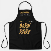 Geboren Zeldzame Sprong Jaar Koning Feb 29 Verjaar Schort (Voorkant)