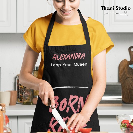 Geboren Zeldzame Sprong Jaar Koningin Feb 29 Verja Schort