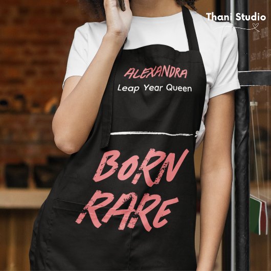 Geboren Zeldzame Sprong Jaar Koningin Feb 29 Verja Schort