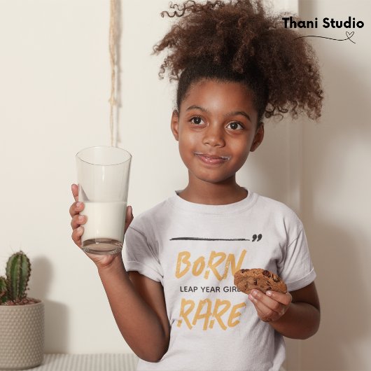 Geboren Zeldzame Sprong Jaar Meisje Feb 29 Verjaar T-shirt