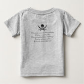 GeborenToBeAPirate,InfantShirt (Achterkant)