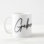 Geborgenheit, Duits woord, veiligheid, Duits Koffiemok (Links)