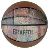 geborste brick voor stadsgrunge basketbal (Voorkant)