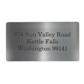 geborsteld aluminium etiket (Voorkant)