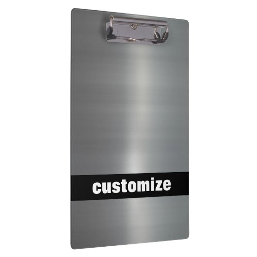 geborsteld aluminium klembord (Rechts)