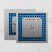 Geborsteld aluminium look Hockey Kaart (Voorkant / Achterkant)