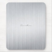 Geborsteld aluminium look Muismat-aangepaste naam Muismat (Voorkant)