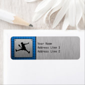 Geborsteld Aluminium look Tennis Etiket (Insitu)