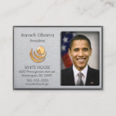 Geborsteld aluminium met gouden accentprofielkaart visitekaartje (Voorkant)